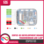 ESP32-S3 Development Board dengan LCD Touchscreen 1.69 Inch – WiFi, Bluetooth, Gyroscope, RTC & Buzzer - Gambar 4