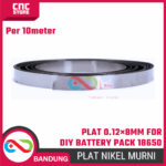 Plat Nikel Murni 0.12mm × 8mm – 10 Meter untuk DIY Battery Pack 18650 - Gambar 2