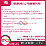 Plat Nikel Murni 0.12mm × 8mm – 10 Meter untuk DIY Battery Pack 18650 - Gambar 7