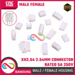 XH2.54 Connector Straight Pin Socket 2P 3P 4P 5P 6P 7P 2.54mm Male Female Housing Header PCB 5A 250V