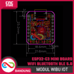 ESP32-C3 Mini Development Board – Modul WiFi Bluetooth BLE 5.0 dengan Warna Silk WIBU untuk Proyek IoT & Elektronika - Gambar 2