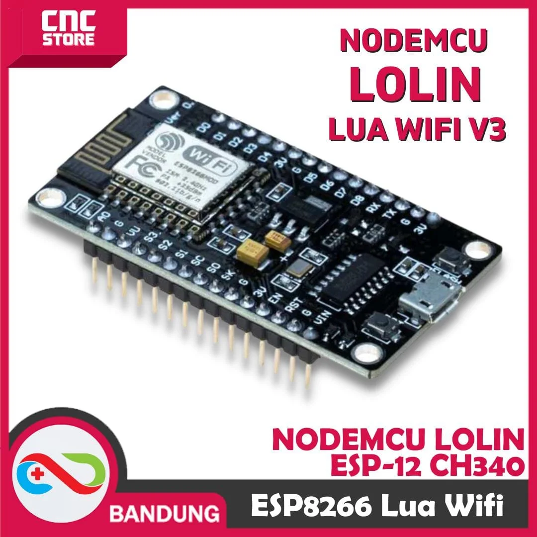 NODEMCU LUA WIFI V3 4MB 32MBITS CH340 FLASH ESP8266 ESP12 NODE MCU BOARD