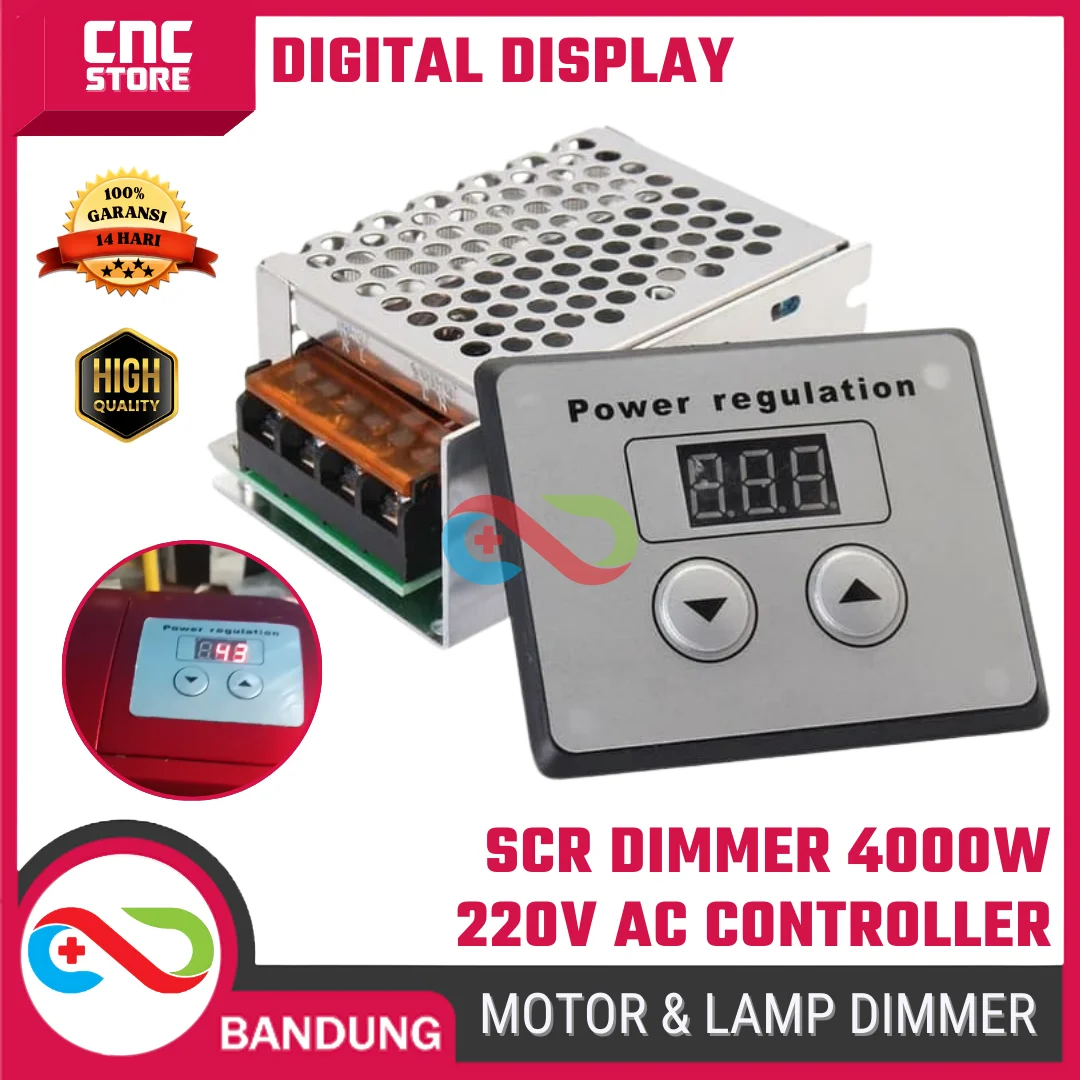 DIGITAL AC 220V 4000W SCR CASE VOLTAGE REGULATOR SPEED CONTROLLER DIMMER