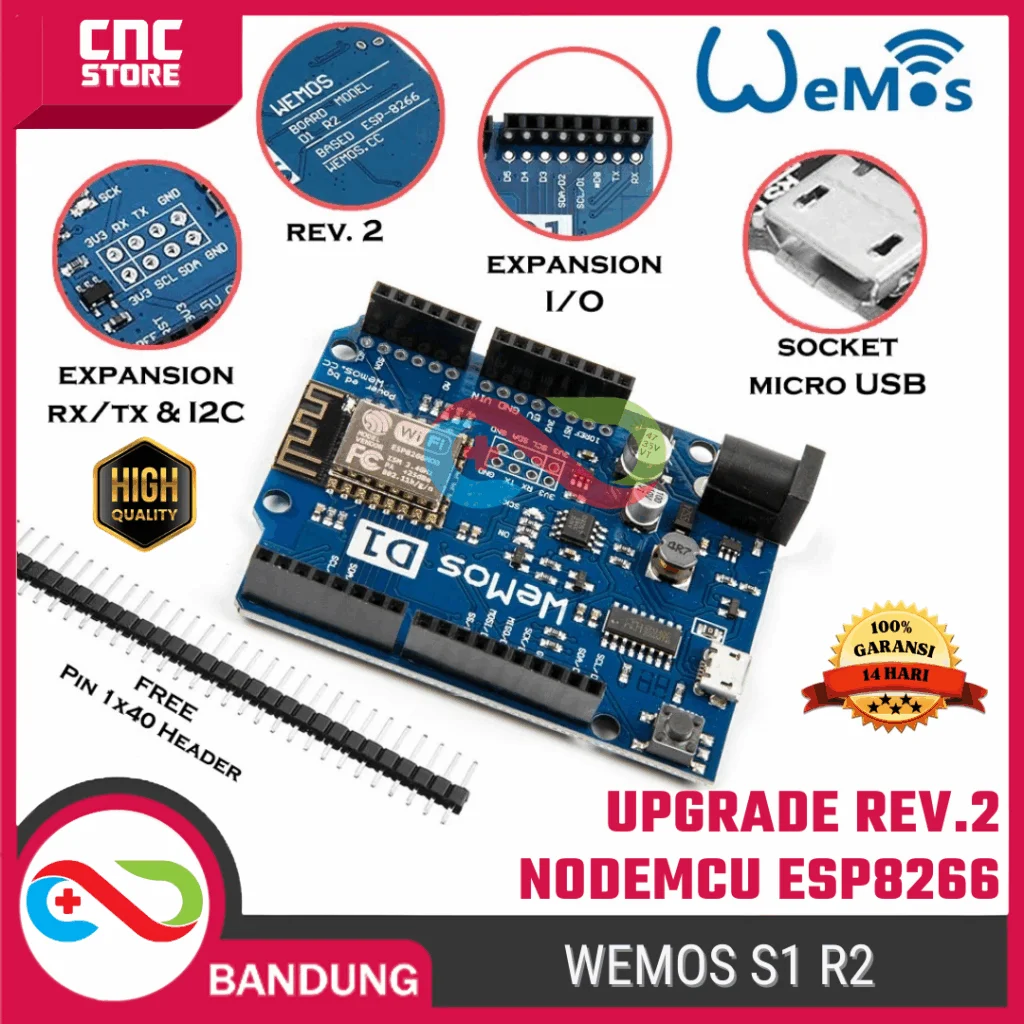 WEMOS D1 R2 WIFI UNO DEVLOPMENT BOARD ESP8266 UPGRADE VERSION