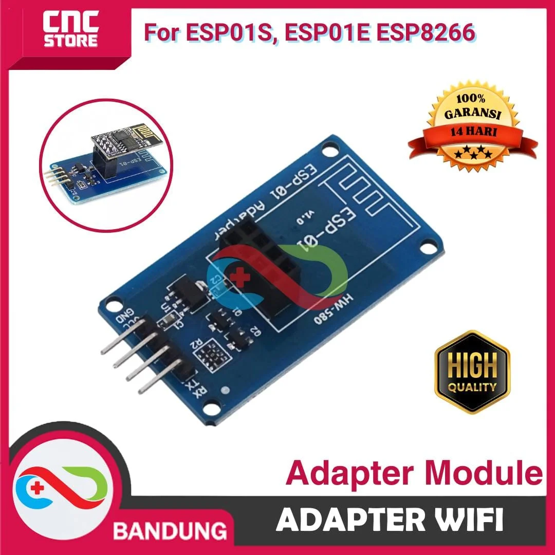 ADAPTER ESP-01 ESP-01S ESP8266 WIRELESS ADAPTER MODULE WiFi ESP01 3.3V 5V DC