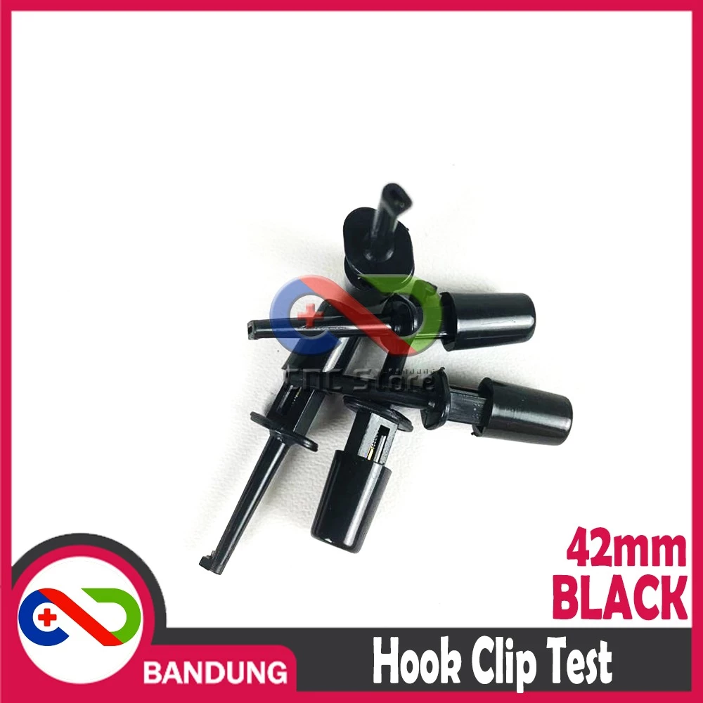 42MM HOOK CLIP TEST KLIP PENJEPIT CONNECTOR KAIL PENGAIT IC HITAM
