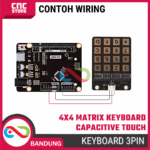 4x4 Matrix Keyboard Keypad Capacitive Touch Key Switch Module – AD Type Compatible untuk Arduino & DIY Elektronik - Gambar 5