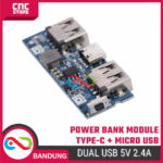 Module Power Bank Type-C Micro USB– Dual USB 5V 2.4A Lithium Battery Power Board - Gambar 7