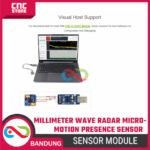 Millimeter-wave radar sensing module, microcontroller serial communication, human body micro-motion sensing switch, sensor module - Gambar 2