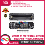 WeMos D1 ESP-Wroom-02 WiFi Nodemcu + Module 18650 Charging Battery