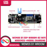 WeMos D1 ESP-Wroom-02 WiFi Nodemcu + Module 18650 Charging Battery - Gambar 3