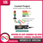 WeMos D1 ESP-Wroom-02 WiFi Nodemcu + Module 18650 Charging Battery - Gambar 4