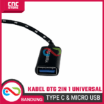 Kabel OTG 2in1 Universal Type C Micro USB - Adapter Flashdisk Mouse Keyboard - Gambar 4