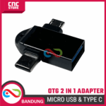 OTG 2 in 1 Micro USB & Type-C Fast Transfer Adapter – OTG Converter untuk Flashdisk, Mouse & Keyboard - Gambar 4