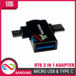 OTG 2 in 1 Micro USB & Type-C Fast Transfer Adapter – OTG Converter untuk Flashdisk, Mouse & Keyboard - Gambar 5