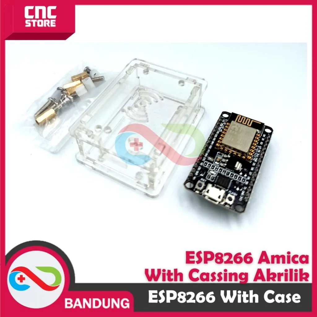 ESP32 DOIT WIFI BLUETOOTH IOT DEVELOPMENT BOARD WITH CASE AKRILIK