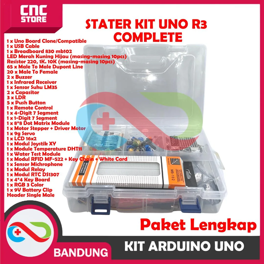 KIT UNO R3 PAKET LENGKAP STARTER KIT