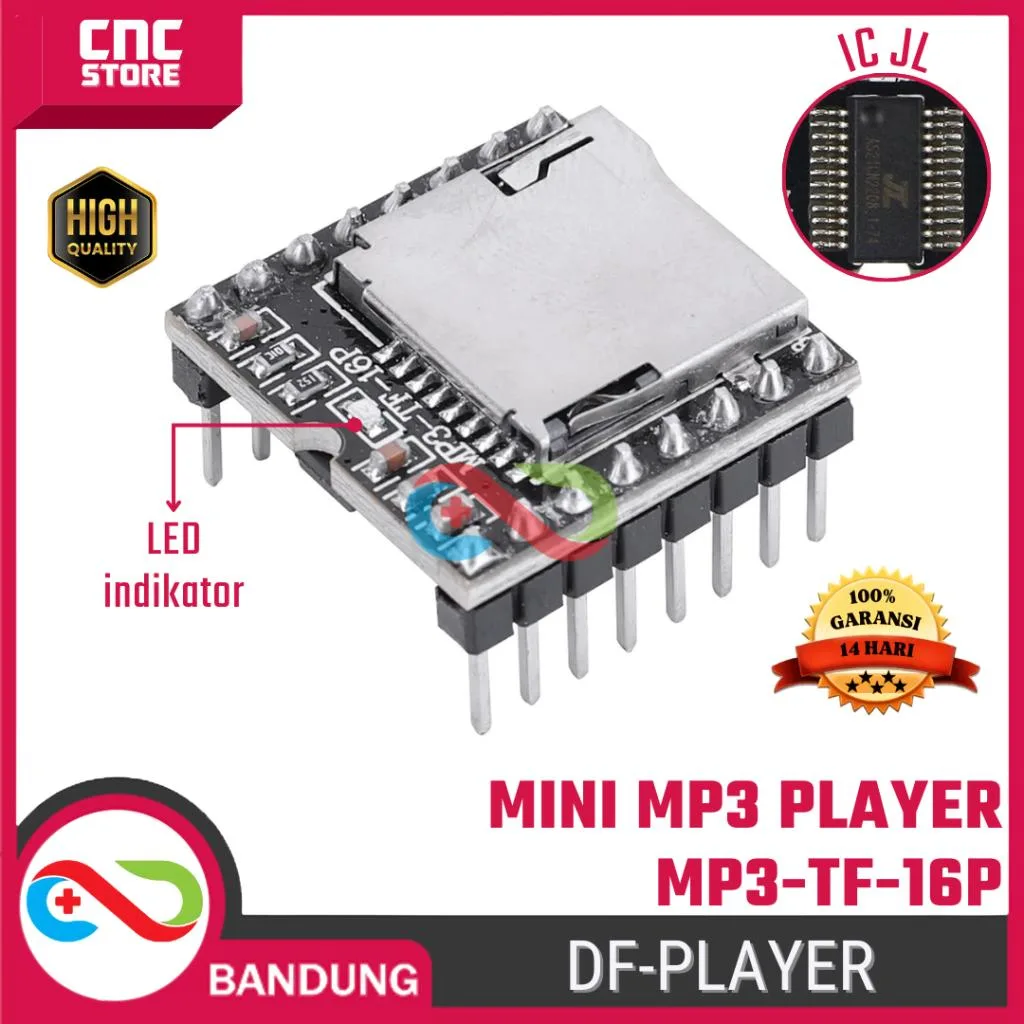 DFPLAYER DF PLAYER MINI MP3 PLAYER MODULE FOR ARDUINO MP3-TF-16P