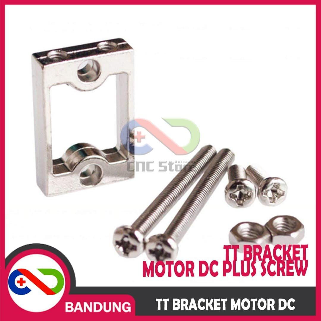 TT BRACKET MOTOR DC ALLUMUNIUM ALLOY SMART CAR WITH SCREW