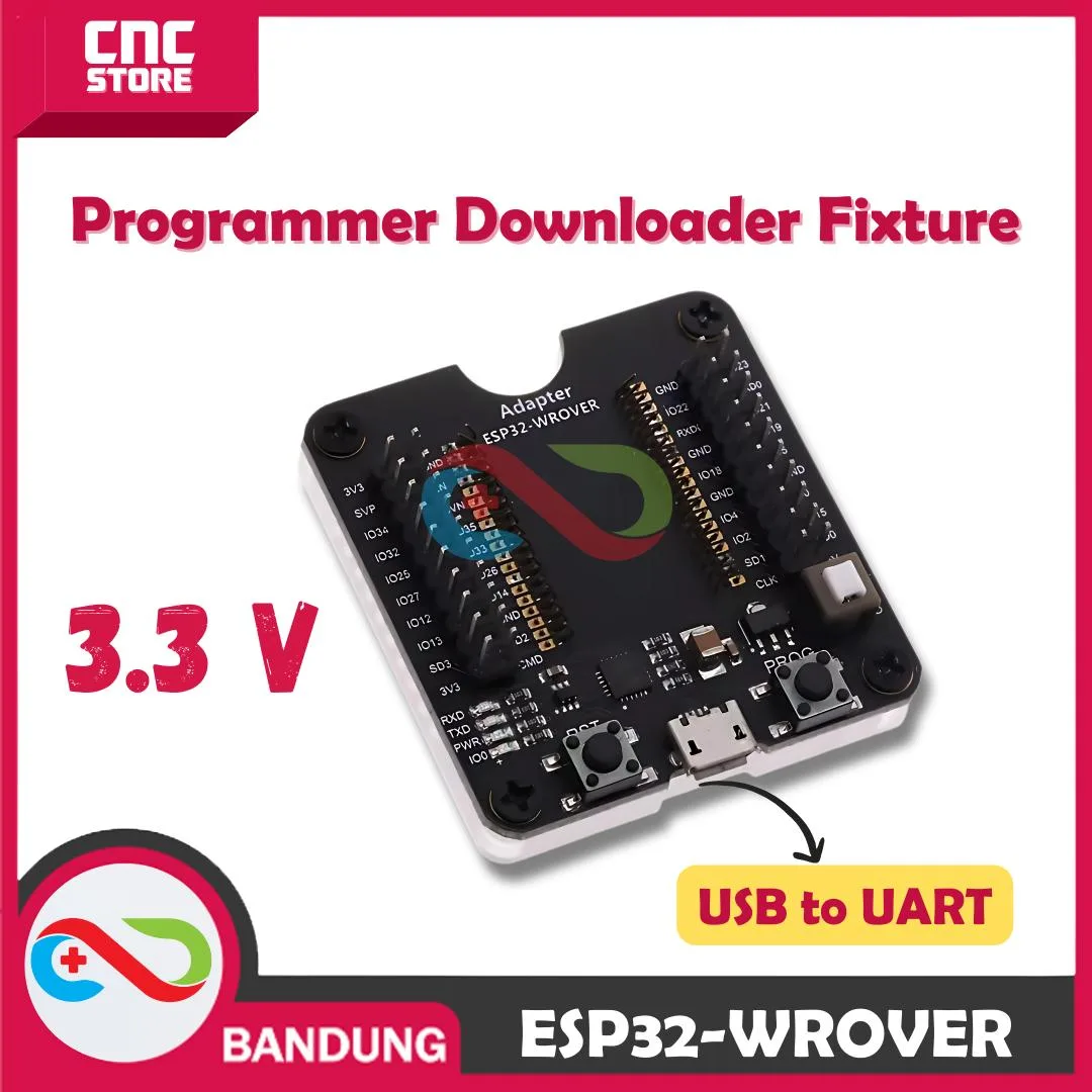 ESP32-WROVER Programmer Burner Downloader Fixture Breakout Board