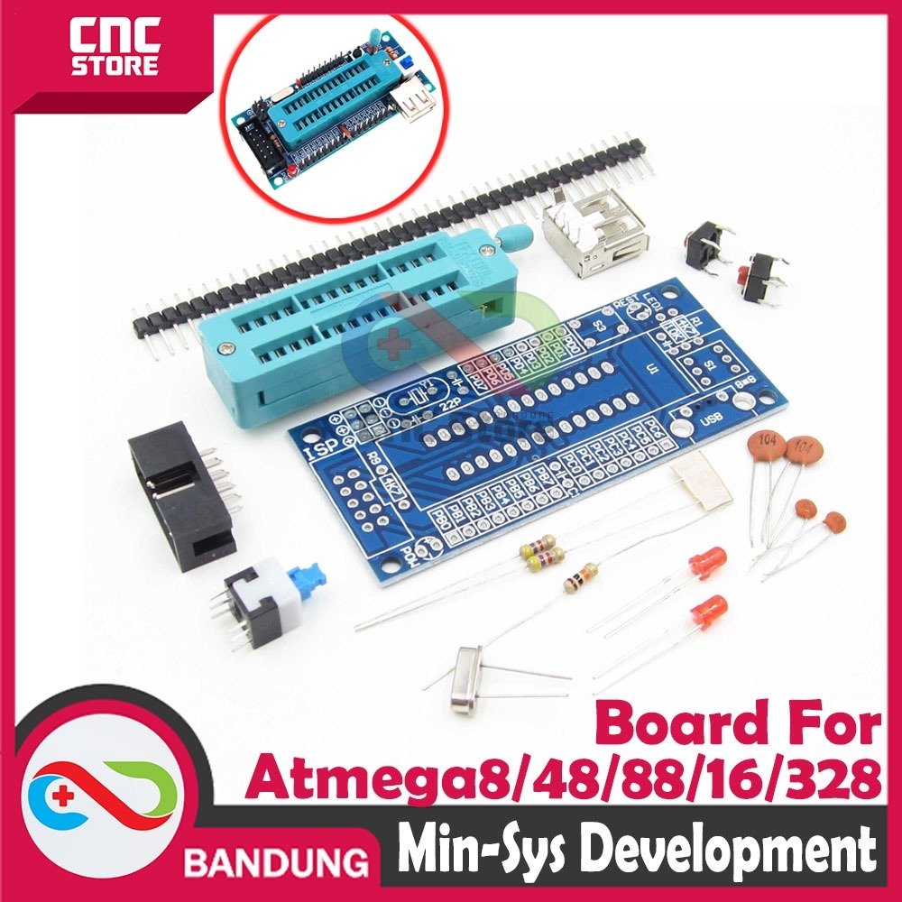 AVR ISP Minimum System Development Board for ATmega8 ATmega328