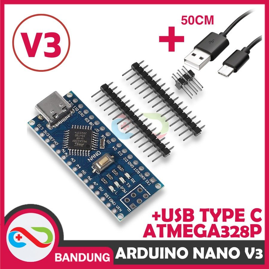 ARDUINO NANO V3.0 ATMEGA328 TYPE-C PLUS KABEL