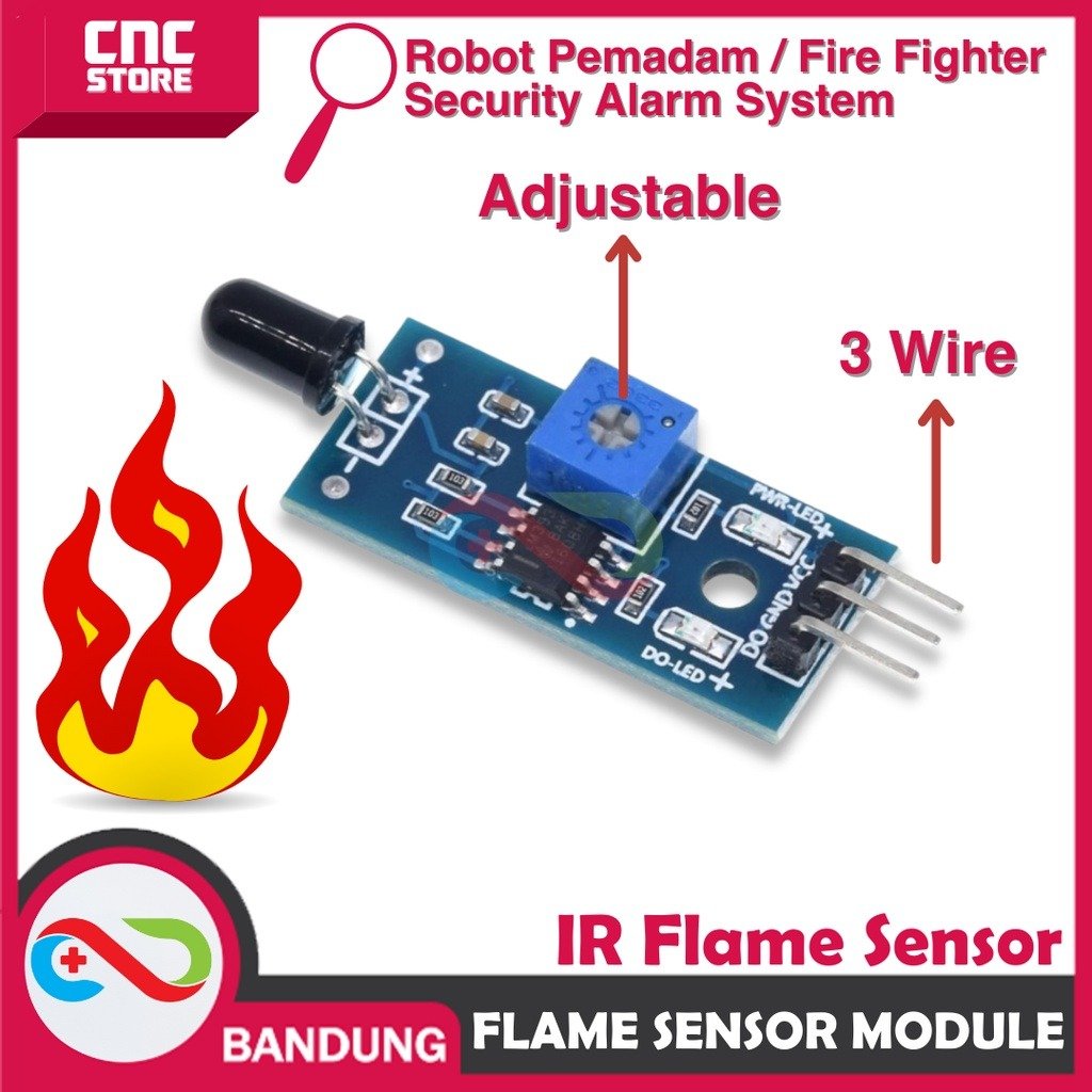 IR Flame Sensor (Sensor Api Infrared)