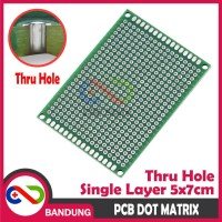 Pcb Dot Matrix Thru Hole Single Layer 5X7Cm