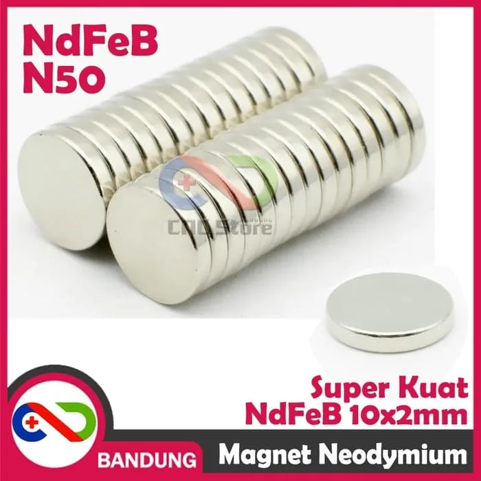MAGNET NEODYMIUM NDFEB BULAT PERMANEN 10X2MM