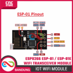 ESP8266 ESP-01E/ESP-01 WiFi Module 1MB – Transceiver Wireless untuk Proyek IoT - Gambar 3