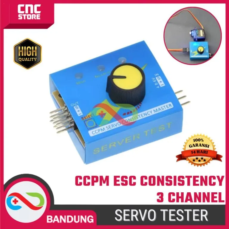 Servo Checker Tester 3 Channel Speed Controller CCPM ESC Consistency – Penguji Servo untuk Proyek Elektronik
