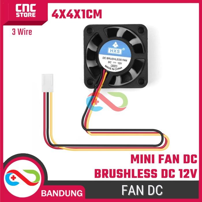 MINI FAN DC BRUSHLESS DC 12V 4X4X1CM 3 Wire