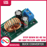 Step Down DC-DC 5A 6.5V-50V ke 3.3V-40V Adjustable – Modul Buck Converter Power Supply 50W - Gambar 5