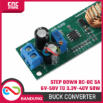 Step Down DC-DC 5A 6.5V-50V ke 3.3V-40V Adjustable – Modul Buck Converter Power Supply 50W - Gambar 6
