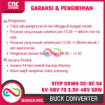 Step Down DC-DC 5A 6.5V-50V ke 3.3V-40V Adjustable – Modul Buck Converter Power Supply 50W - Gambar 7