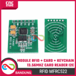 RFID Module MFRC522 Mini IIC 13.56MHz I2C – Card Reader + Kartu + Gantungan Kunci - Gambar 6