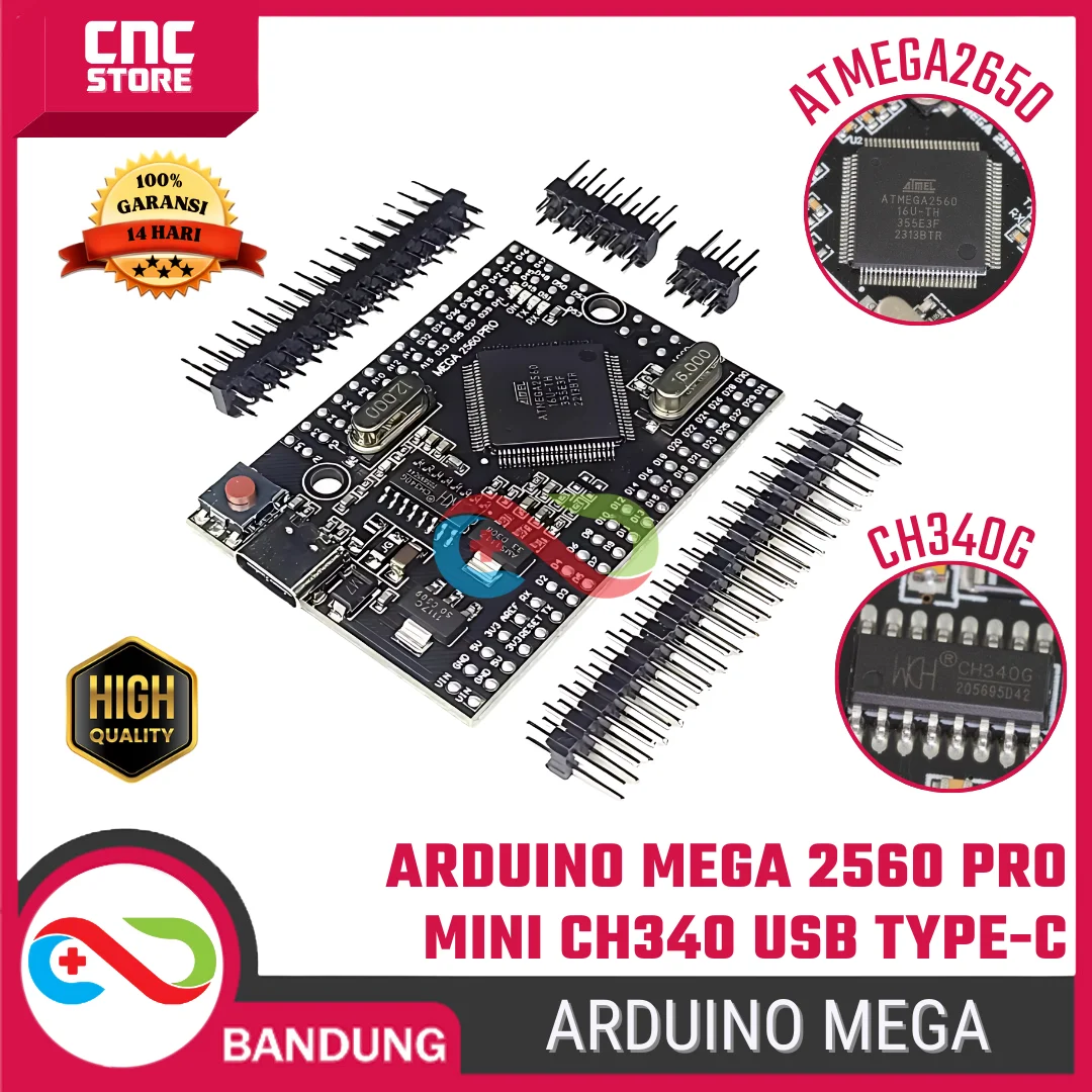 Arduino Mega 2560 Pro Mini – Board Development USB Type-C