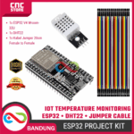 Paket Belajar IoT Monitoring Suhu – ESP32 DevKit V4 WROOM-32U + Sensor DHT22