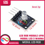 LED RGB Module 4Pin – Modul RGB 3 Warna untuk Arduino, ESP32, ESP8266 & Proyek Elektronika - Gambar 2
