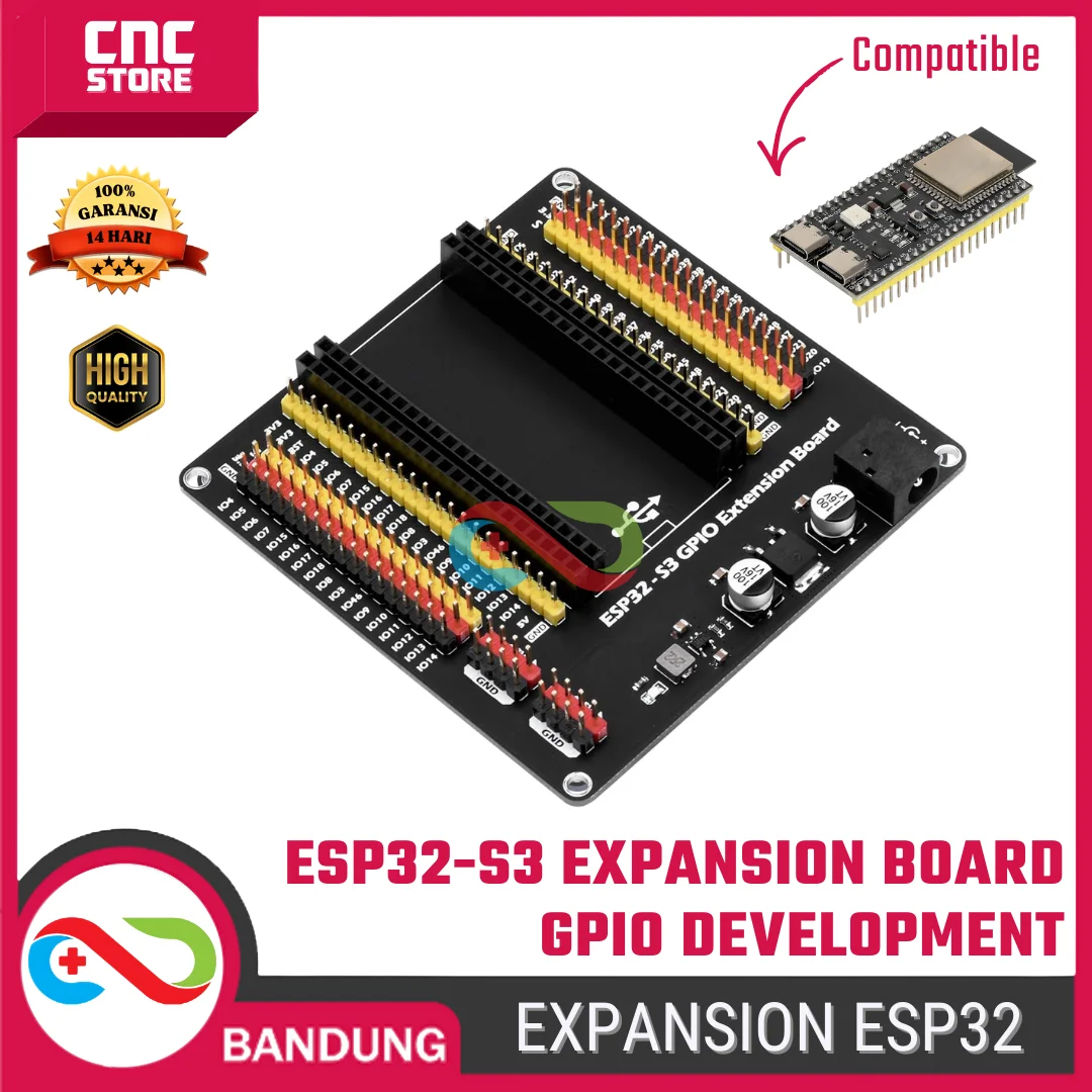 Expansion Base Plate ESP32-S3 – GPIO Expansion Board / Papan Ekspansi Pin untuk Proyek IoT