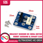 HC-SR04 Ultrasonic Module Bracket Adapter Board – Mounting & Servo Gimbal Support - Gambar 2