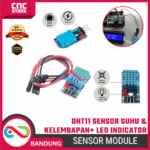 DHT11 Temperature & Humidity Module – Sensor Suhu dan Kelembapan Digital dengan LED Indicator