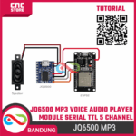 JQ6500 Voice Module, MP3 Module, MCU, Serial Port Control, Broadcasting, One-to-One 5-Channel Control Music IC - Gambar 4