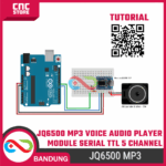 JQ6500 Voice Module, MP3 Module, MCU, Serial Port Control, Broadcasting, One-to-One 5-Channel Control Music IC - Gambar 5