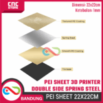 PEI Sheet 3D Printer 22x22cm Double Side Magnetic Spring Steel Twotrees Plat Print Build Plate - Gambar 2