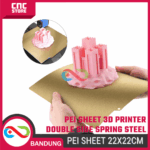 PEI Sheet 3D Printer 22x22cm Double Side Magnetic Spring Steel Twotrees Plat Print Build Plate - Gambar 5