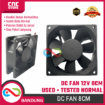DC Cooling Fan 12V 8CM Used Tested Normal – Kipas Pendingin Bekas Tested Siap Pakai