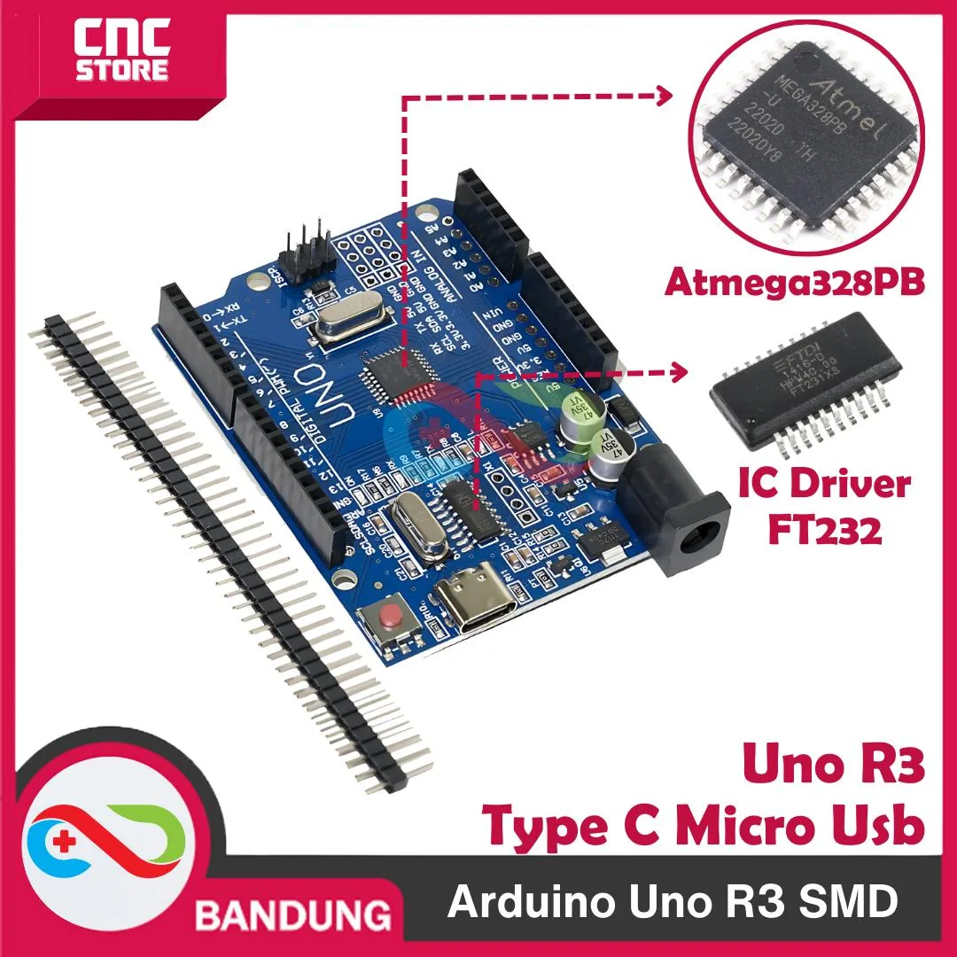 ARDUINO UNO R3 ATMEGA328P SMD CH340 ATMEGA328P MICRO USB IC PB