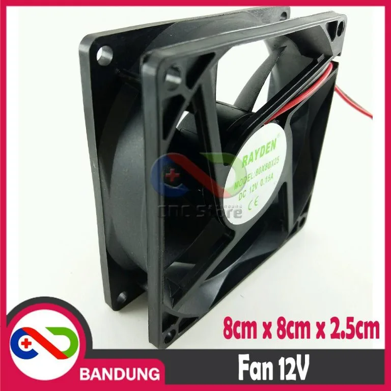 FAN DC 12 VOLT 8CM