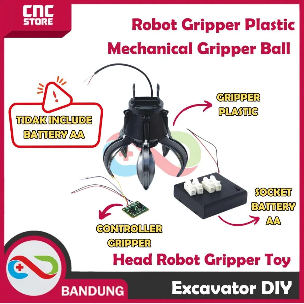Robot Gripper Plastic Mechanical Gripper Ball Head Robot Gripper Toy Robot Excavator DIY